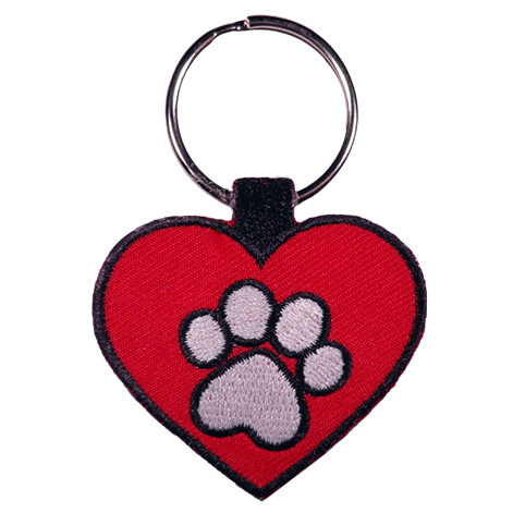 PAW HEART RED 
